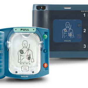 aed operationeel handhaving politie ehbo zoll phillips automatisch half pads kinderen volwassenen auto onderweg surveillance lange standby