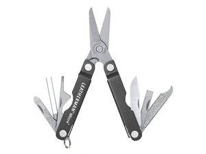 leatherman micra le 5889 groen rood blauw zilver leer leder nylon