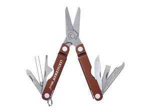 leatherman micra le 5889 groen rood blauw zilver leer leder nylon