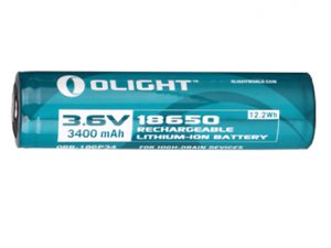 Olight 18650 3400mAh accu voor M-serie in box