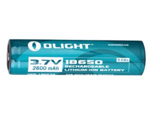 Olight 18650 2600mAh accu voor M-serie op blister