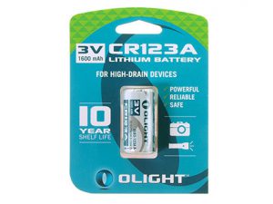 Olight CR123A Lithium battery 3V 1600mAh