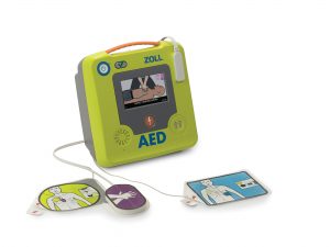 aed operationeel handhaving politie ehbo zoll phillips automatisch half pads kinderen volwassenen auto onderweg surveillance lange standby