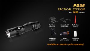 Fenix PD35 Tactical Edition zaklamp politie handhaving handhaver