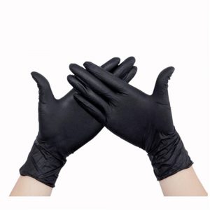 zwarte zwart medische handschoenen handschoen rubber rubberen plastic
